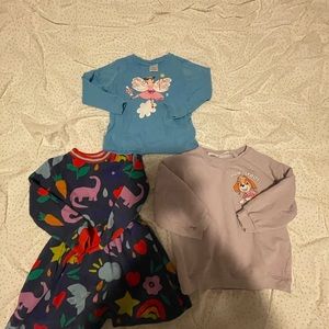Girl mini Boden dress + top bundle